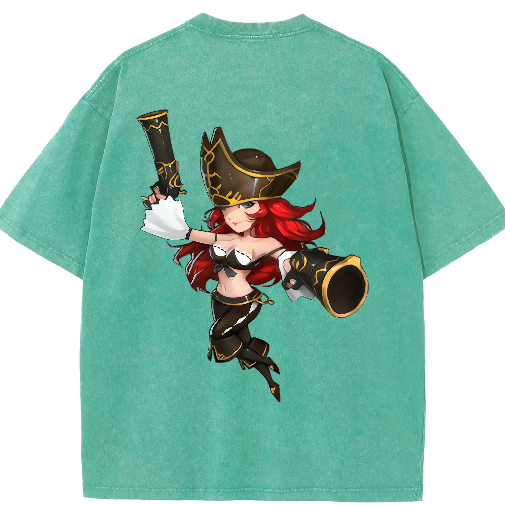 リーグ・オブ・レジェンド League of Legends LOL 綿100% ヴィンテージ風 半袖Tシャツ（背面プリント）